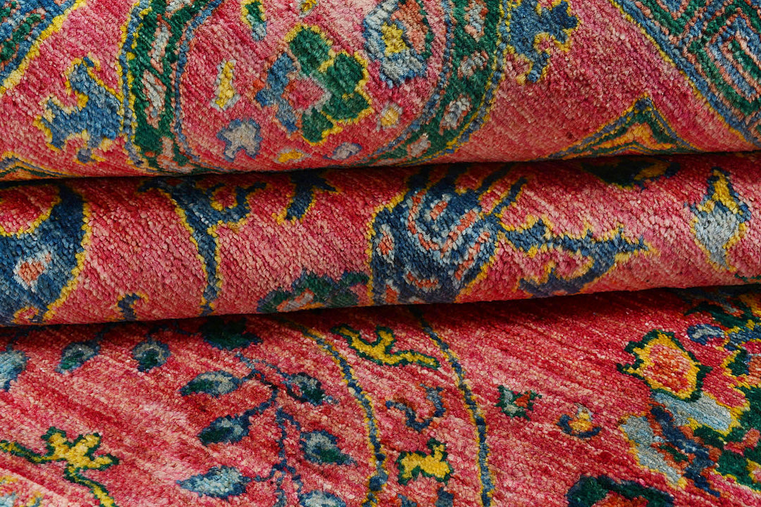 Salmon Suzani 7'  6" x 10' " - No. QA14654