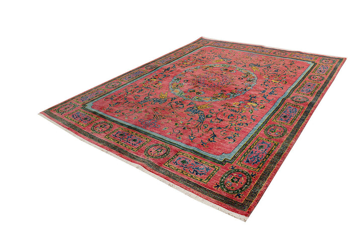 Salmon Suzani 7'  6" x 10' " - No. QA14654