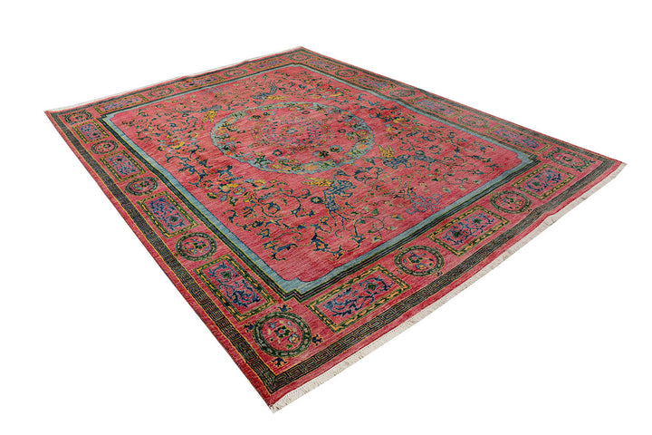 Salmon Suzani 7'  6" x 10' " - No. QA14654