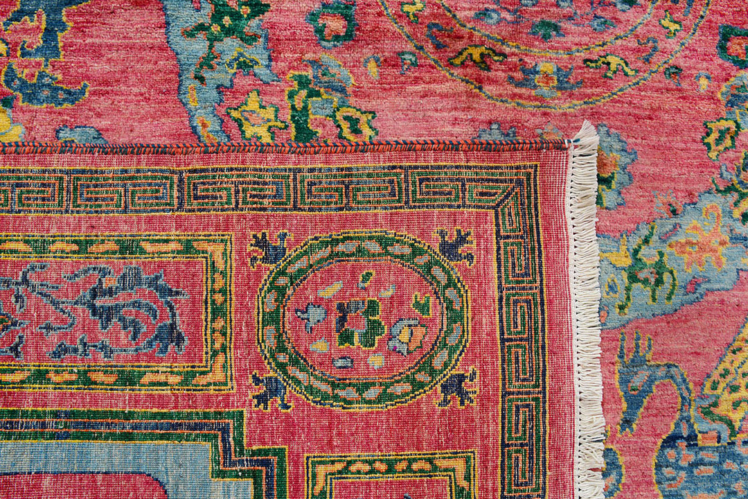 Salmon Suzani 7'  6" x 10' " - No. QA14654