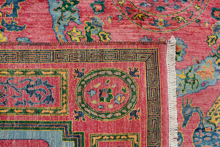 Salmon Suzani 7'  6" x 10' " - No. QA14654