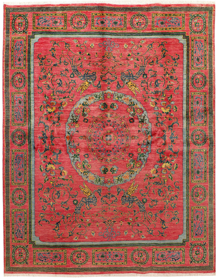 Salmon Suzani 7'  6" x 10' " - No. QA14654