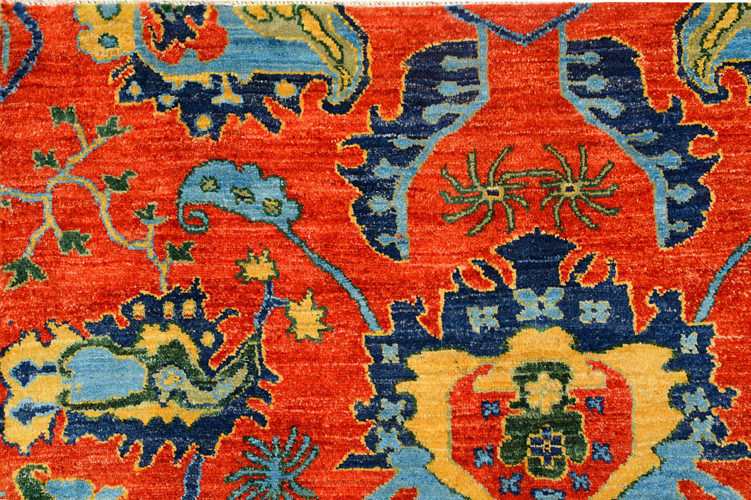 Red Suzani 8'  x" 10'  6" - No. QA77886