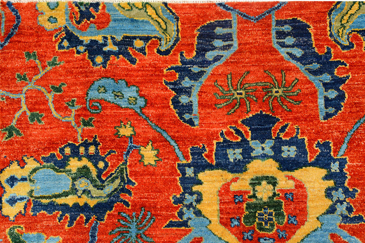 Red Suzani 8'  x" 10'  6" - No. QA77886