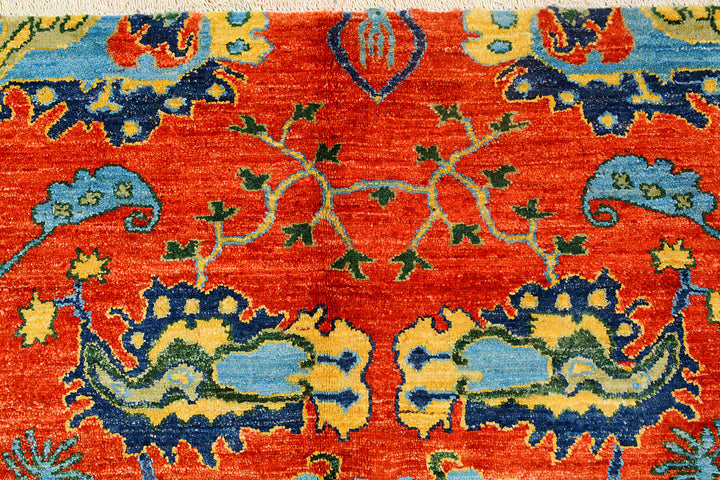 Red Suzani 8'  x" 10'  6" - No. QA77886