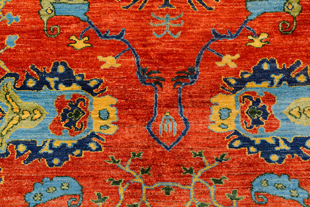 Red Suzani 8'  x" 10'  6" - No. QA77886