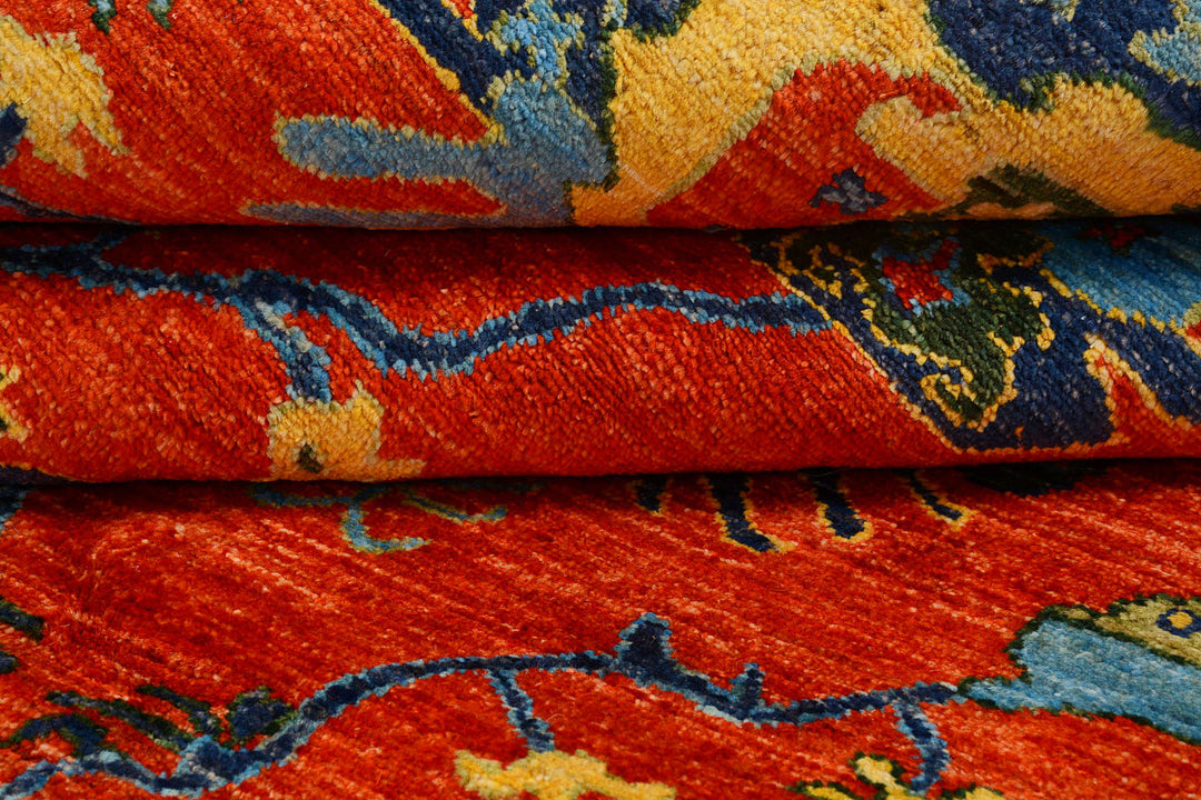 Red Suzani 8'  x" 10'  6" - No. QA77886