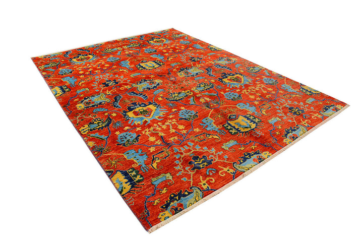 Red Suzani 8'  x" 10'  6" - No. QA77886