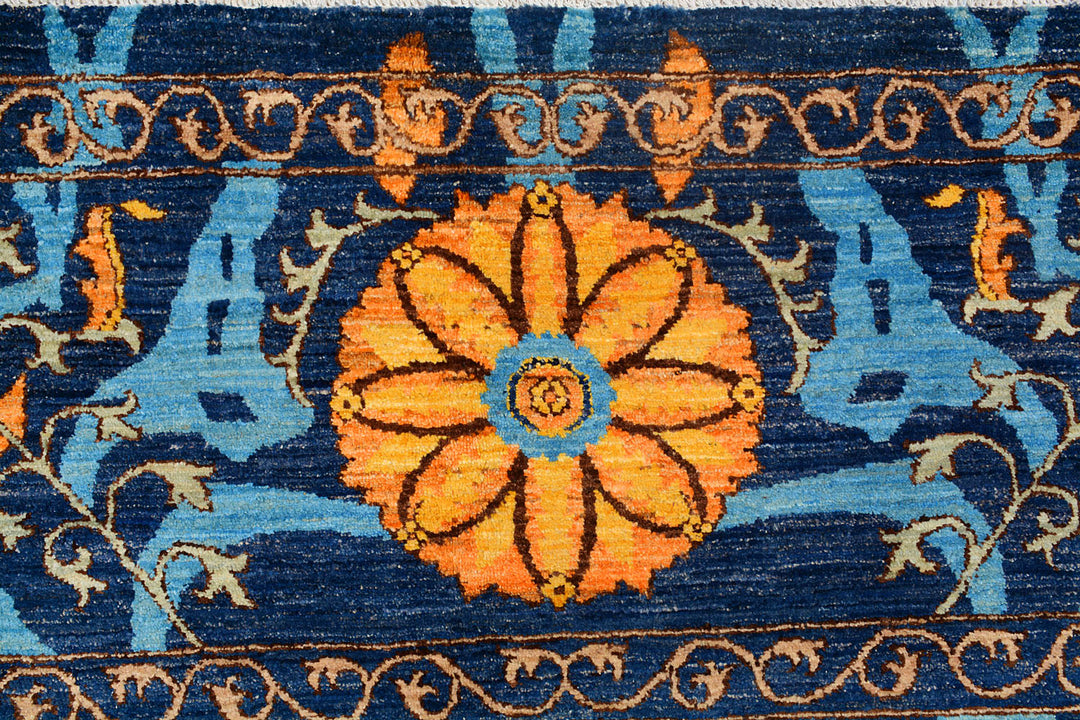 Midnight Blue Suzani 7' 11 x 10' 3 - No. 72055