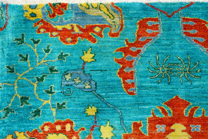 Darkcyan Suzani 8' 11 x 12' 2 - No. 72056