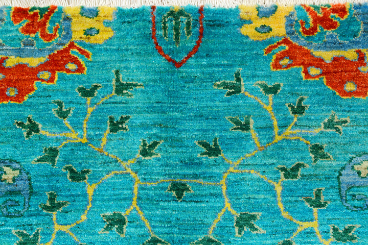 Darkcyan Suzani 8' 11 x 12' 2 - No. 72056