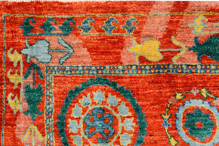 Red Suzani 8'  x" 10'  2" - No. QA73954