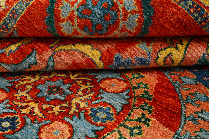 Red Suzani 8'  x" 10'  2" - No. QA73954