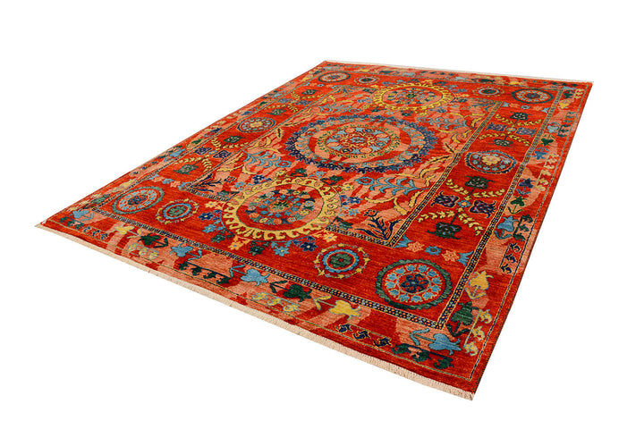 Red Suzani 8'  x" 10'  2" - No. QA73954