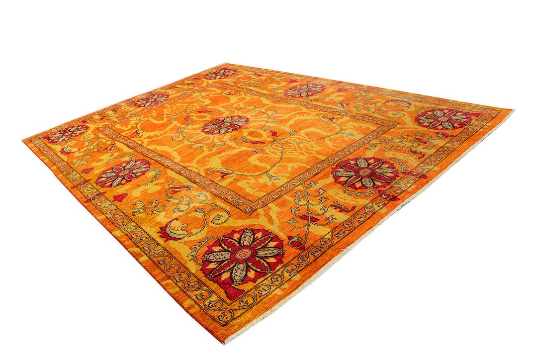 Dark Orange Suzani 9' x 12' 4 - No. 72058