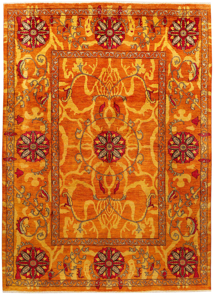 Dark Orange Suzani 9' x 12' 4 - No. 72058