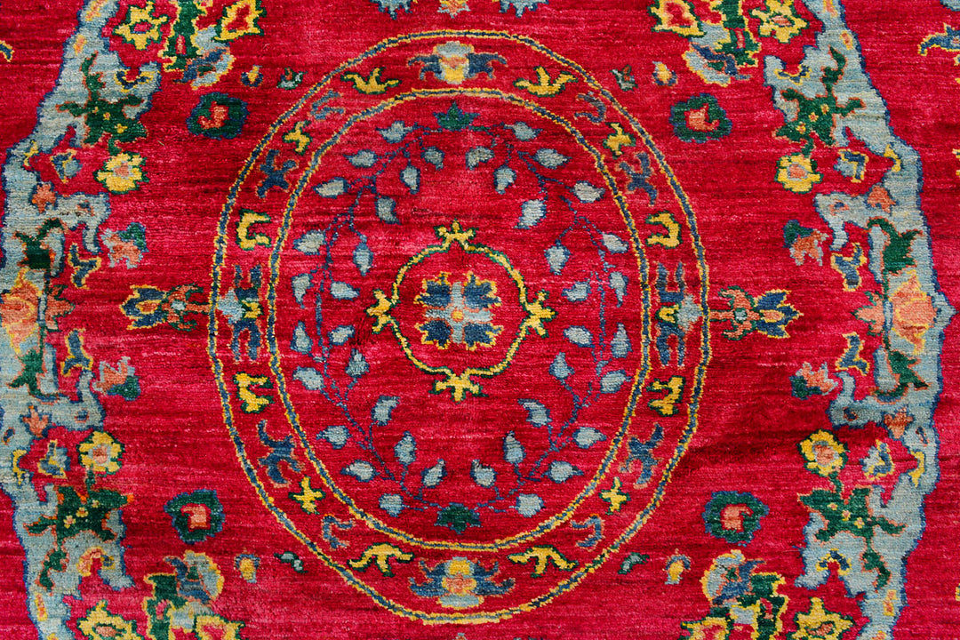 Firebrick Suzani 7'  11" x 10'  3" - No. QA11364