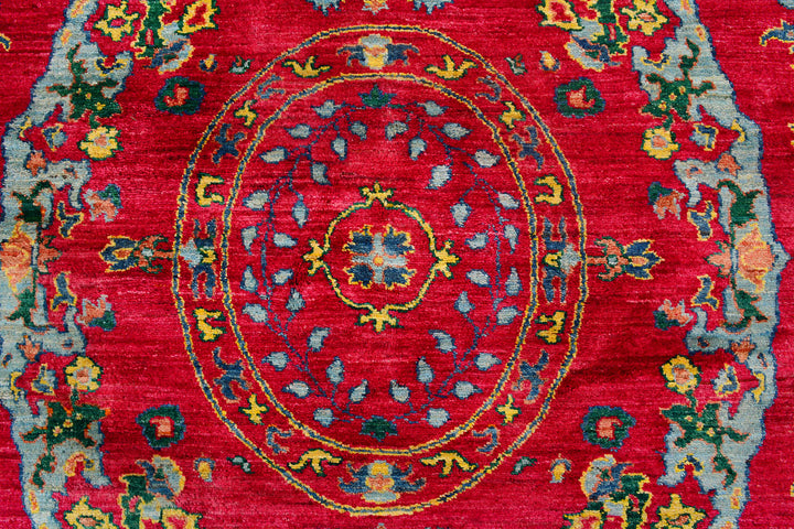 Firebrick Suzani 7'  11" x 10'  3" - No. QA11364