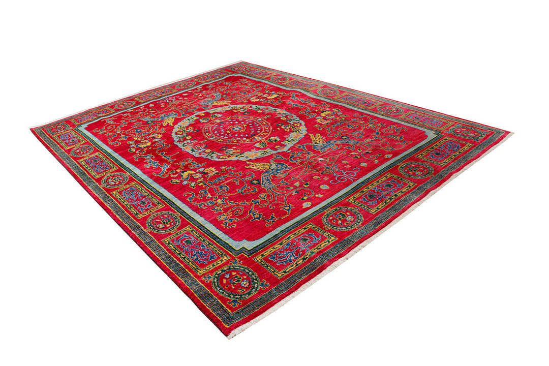 Firebrick Suzani 7'  11" x 10'  3" - No. QA11364