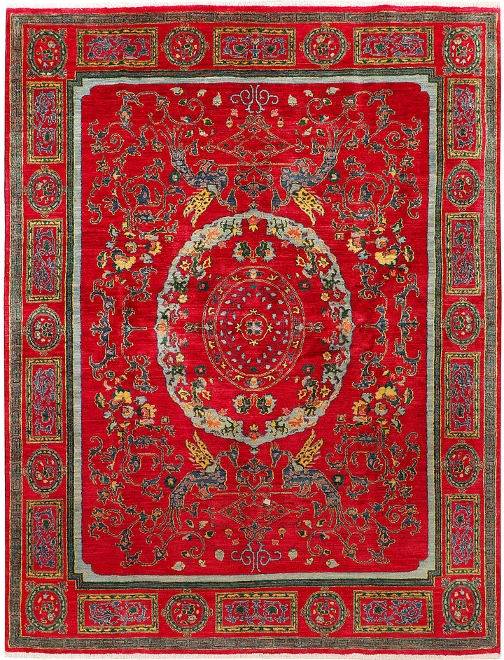 Firebrick Suzani 7'  11" x 10'  3" - No. QA11364