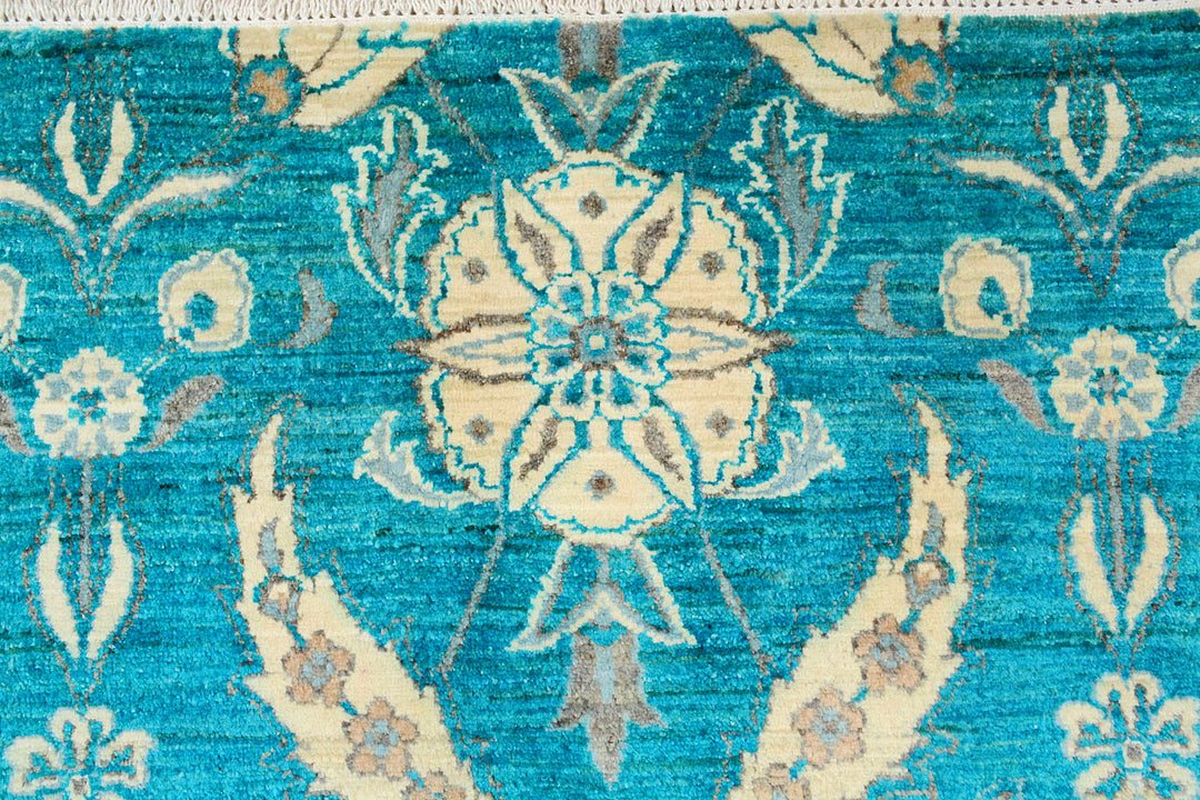 Darkcyan Suzani 7' 10 x 10' 2 - No. 72060