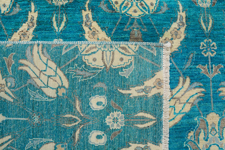 Darkcyan Suzani 7' 10 x 10' 2 - No. 72060