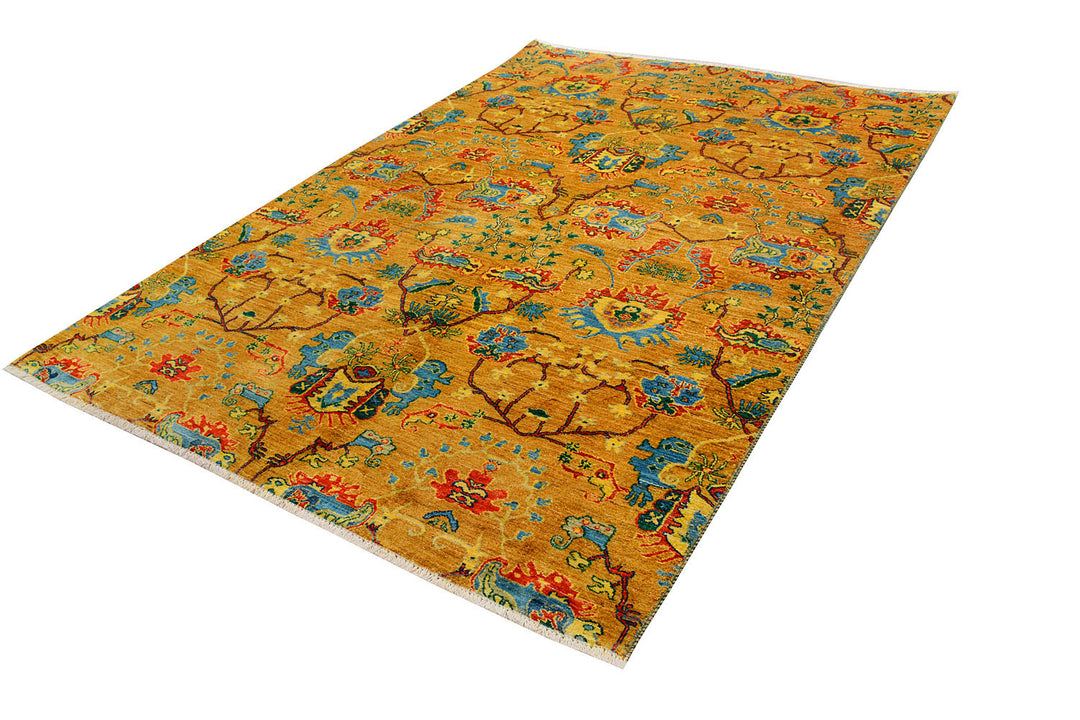 Goldenrod Suzani 6' 3 x 8' 11 - No. 72061