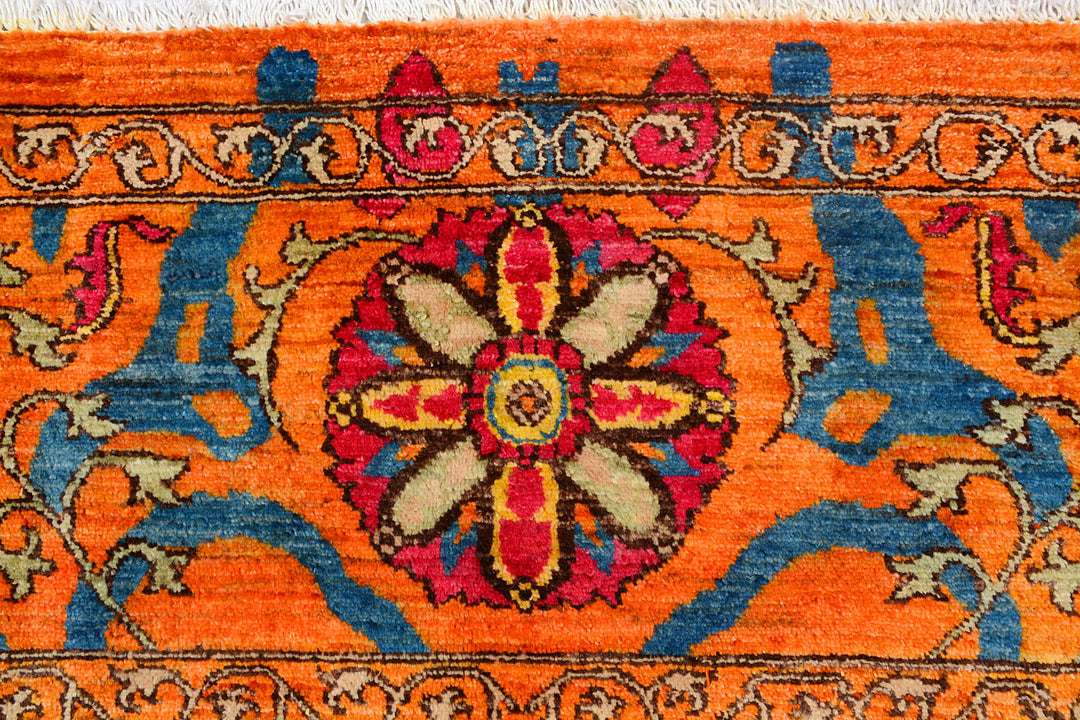 Dark Orange Suzani 6' x 8' 11 - No. 72062