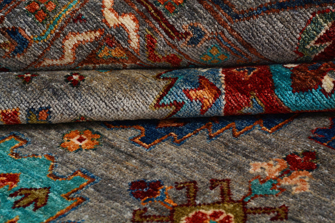 Multi Colored Kazak 9'  11" x 12'  10" - No. QA74045