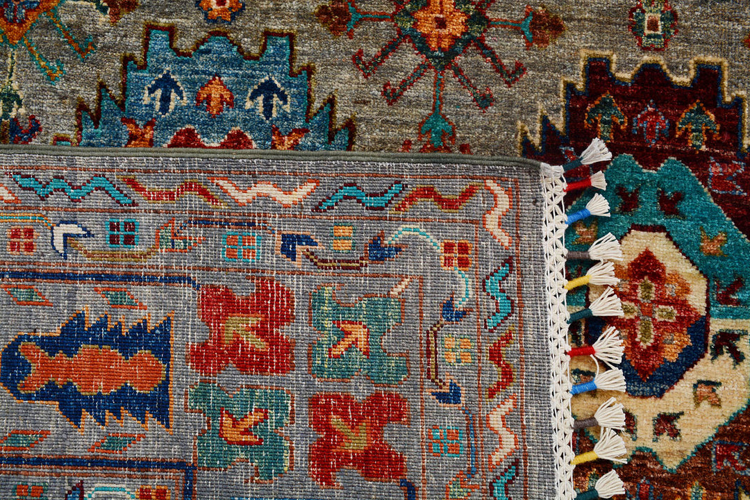 Multi Colored Kazak 9'  11" x 12'  10" - No. QA74045