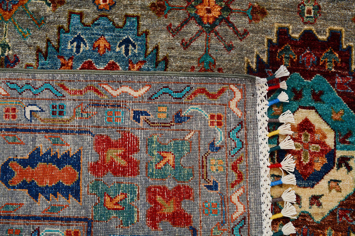 Multi Colored Kazak 9'  11" x 12'  10" - No. QA74045