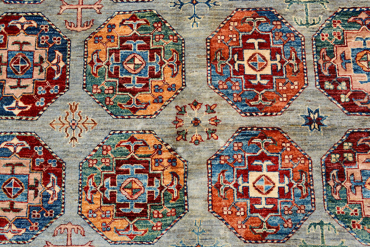 Multi Colored Kazak 8'  10" x 11'  7" - No. QA91559