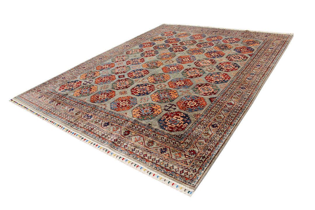 Multi Colored Kazak 8'  10" x 11'  7" - No. QA91559