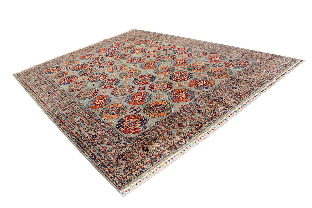 Multi Colored Kazak 8'  10" x 11'  7" - No. QA91559