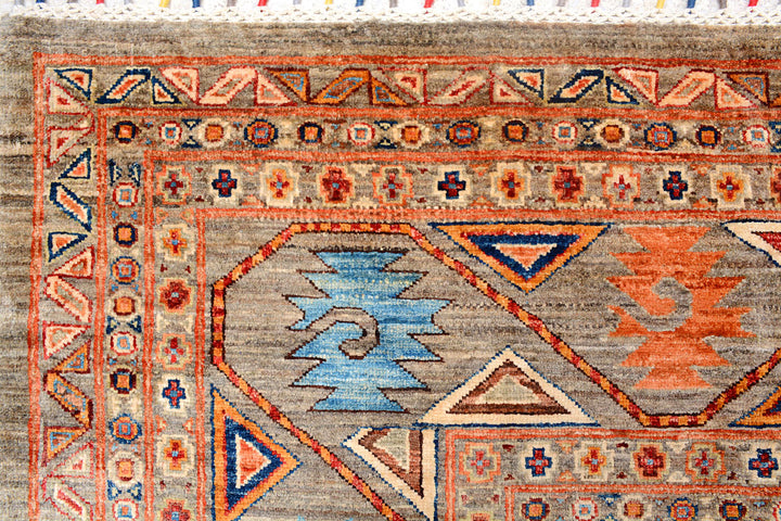 Multi Colored Kazak 10'  1" x 14'  1" - No. QA62216