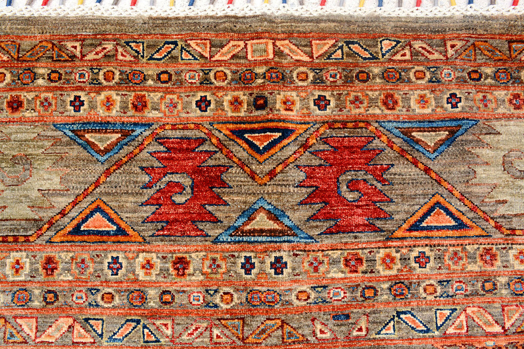 Multi Colored Kazak 10'  1" x 14'  1" - No. QA62216