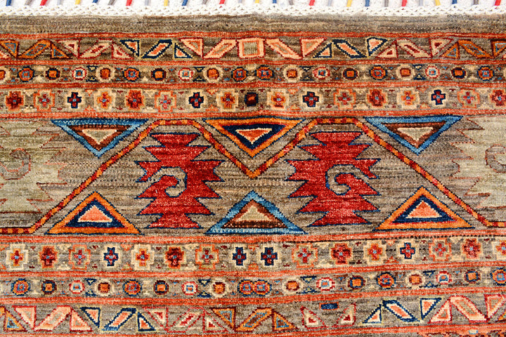 Multi Colored Kazak 10'  1" x 14'  1" - No. QA62216