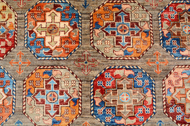 Multi Colored Kazak 10'  1" x 14'  1" - No. QA62216