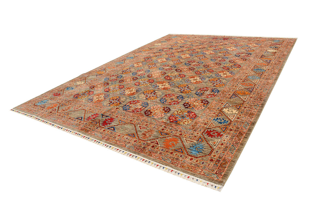 Multi Colored Kazak 10'  1" x 14'  1" - No. QA62216