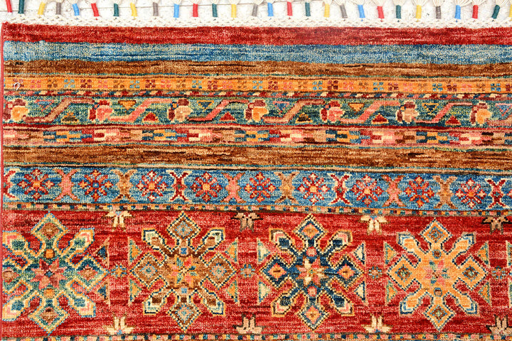 Multi Colored Kazak 6' 9 x 10' 2 - No. 72428