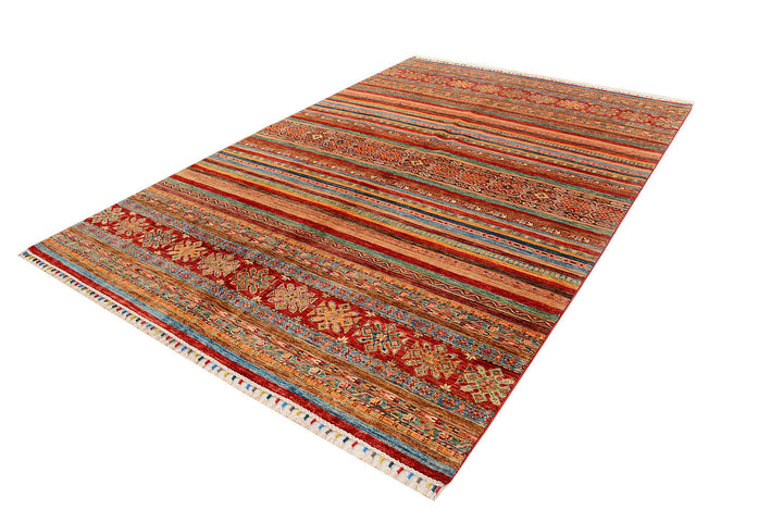 Multi Colored Kazak 6' 9 x 10' 2 - No. 72428