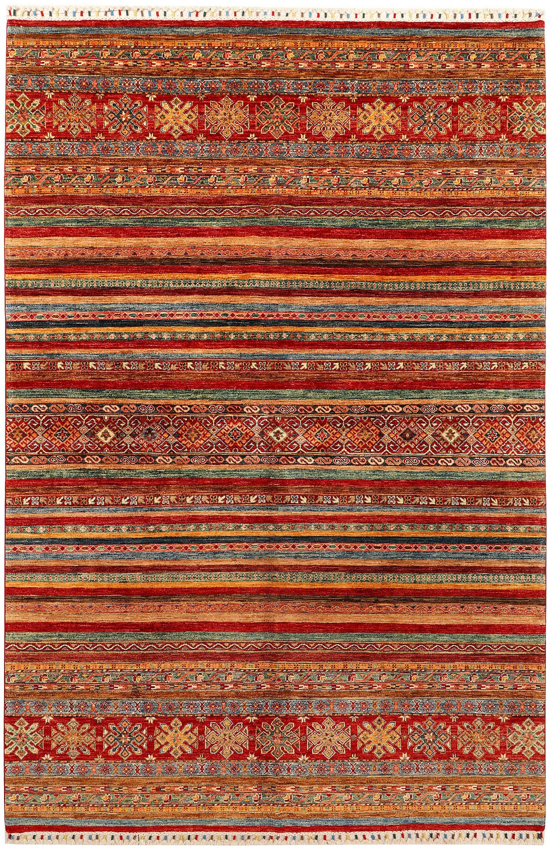 Multi Colored Kazak 6' 9 x 10' 2 - No. 72428