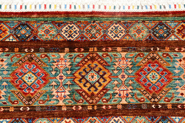 Multi Colored Kazak 5'  3" x 7'  4" - No. QA36595