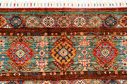 Multi Colored Kazak 5'  3" x 7'  4" - No. QA36595