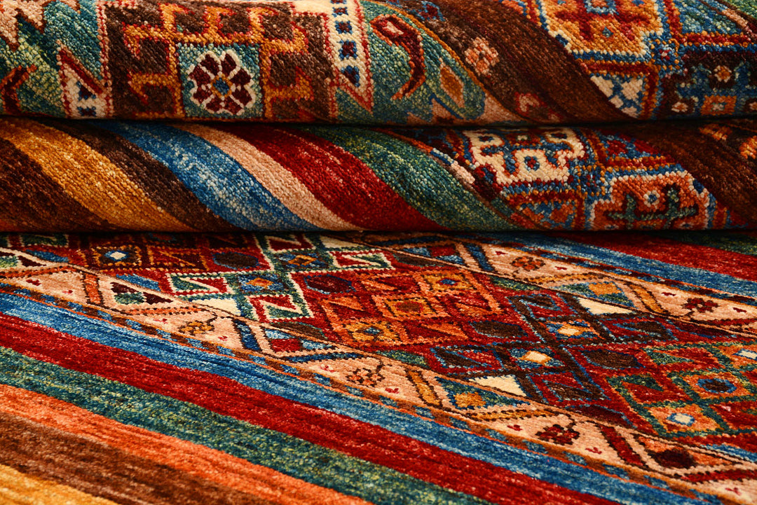 Multi Colored Kazak 5'  3" x 7'  4" - No. QA36595