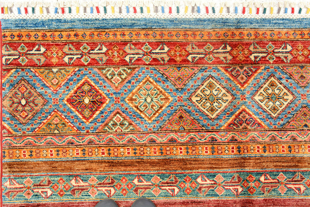 Multi Colored Kazak 5' x 7' 6 - No. 72437