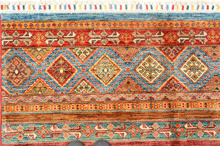 Multi Colored Kazak 5' x 7' 6 - No. 72437