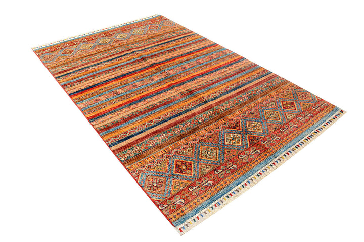 Multi Colored Kazak 5' x 7' 6 - No. 72437