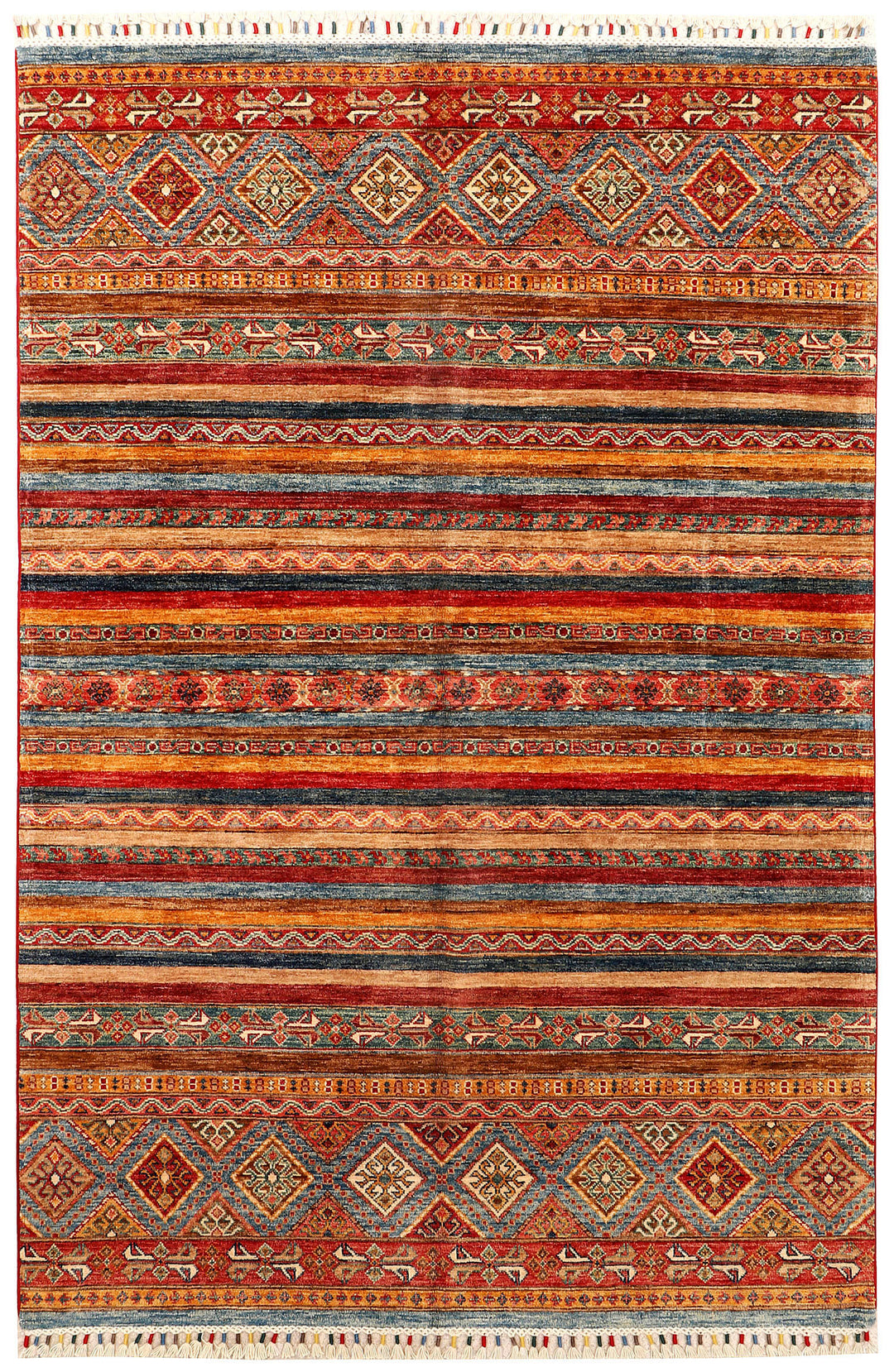 Multi Colored Kazak 5' x 7' 6 - No. 72437
