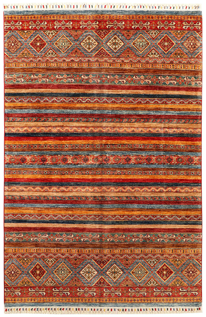 Multi Colored Kazak 5' x 7' 6 - No. 72437